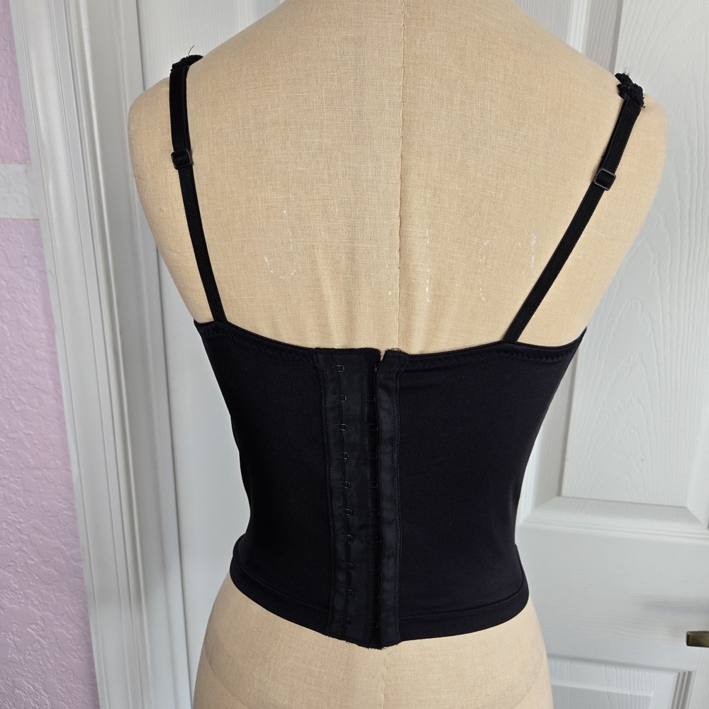 Rosa Cha Womens Black Lace Corset Top Brazilian Size 46 Lightly Padded Underwire - Picture 2 of 10